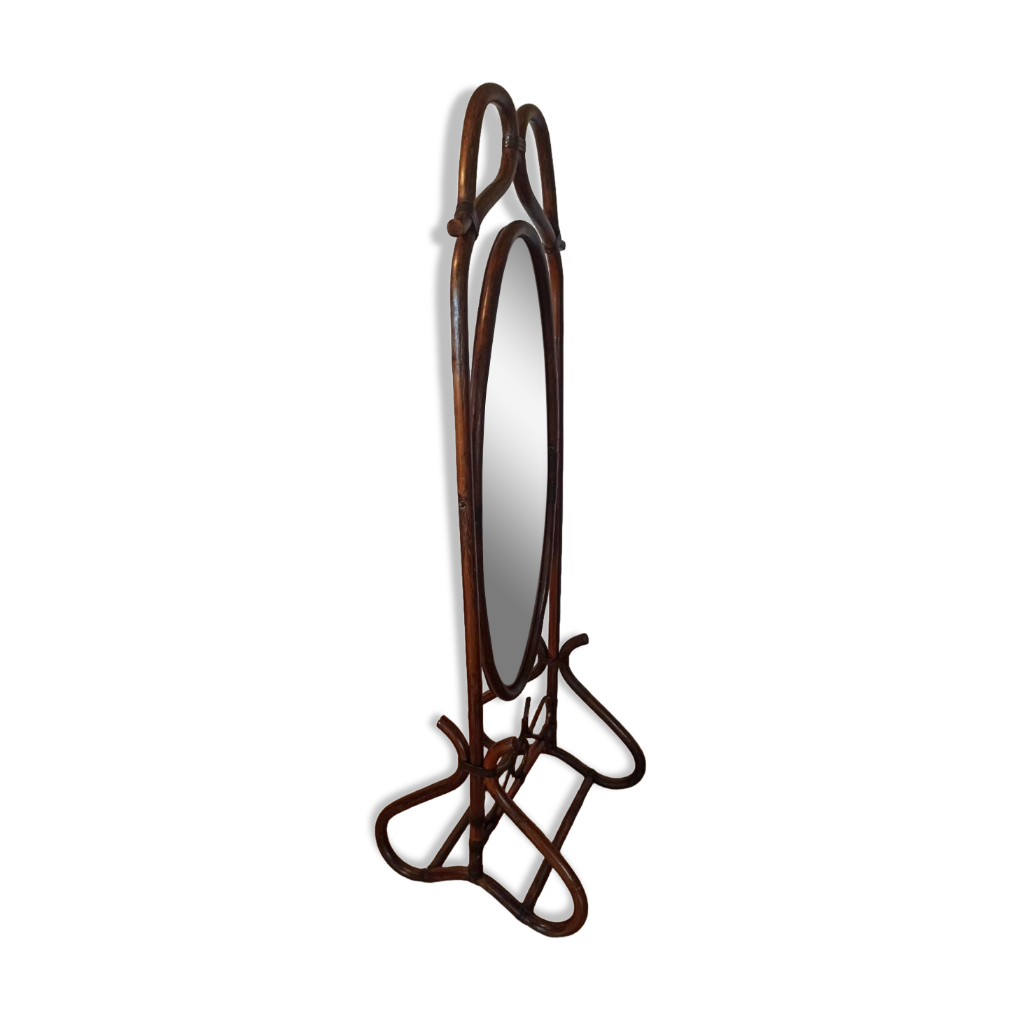 Miroir à Colonne Antique Rokoko Psychés Pleine