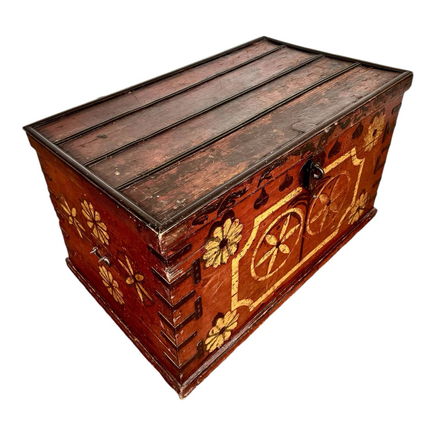Afghan dowry chest in painted wood
