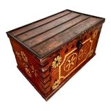 Afghan dowry chest in painted wood