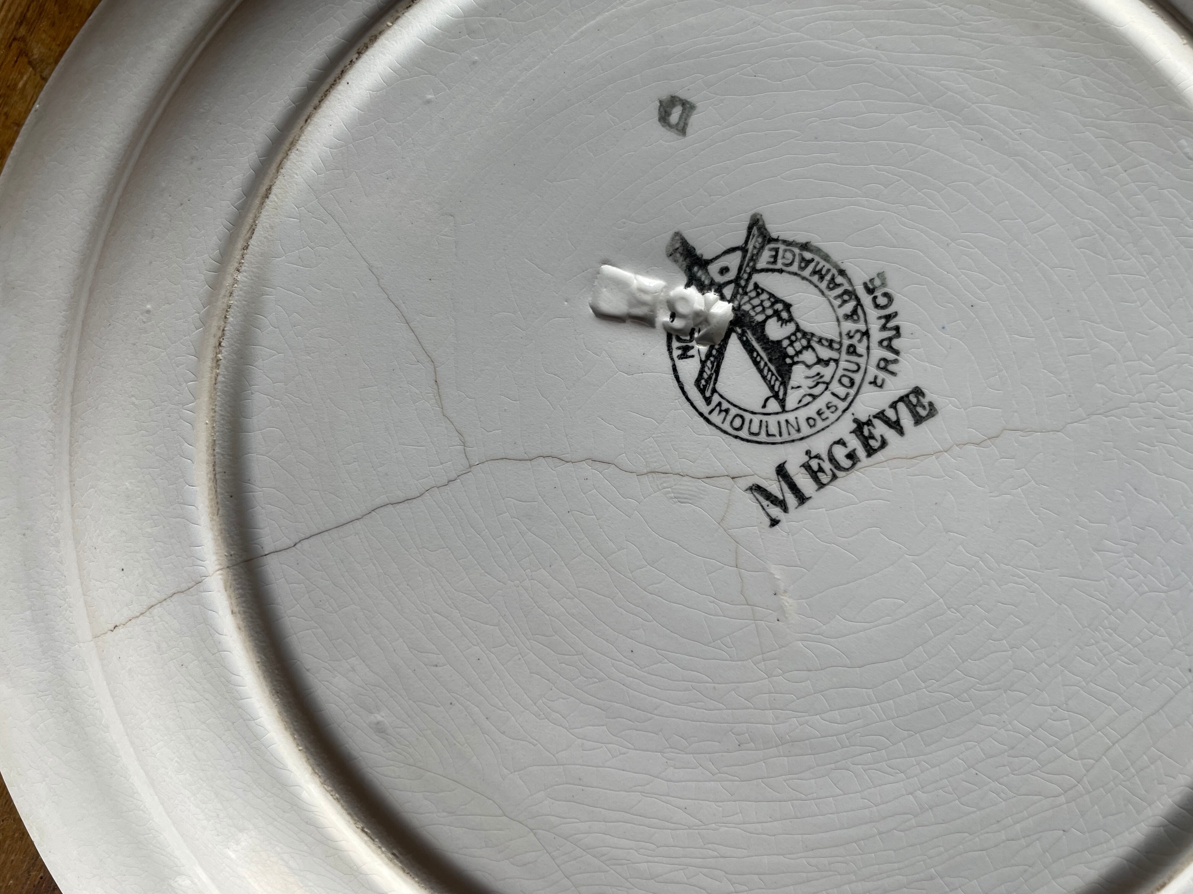 Plates "Mégève" Moulin des loups