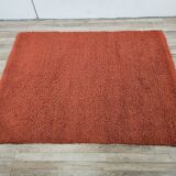 Vintage 70's Italian Red Wool Rug