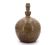 Lampe boule de potier en grès pyrité de Guy Baudat, années 70