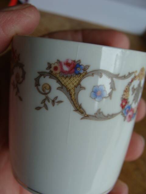 Cups and saucers Louis Lourioux / Limoges