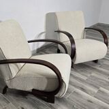 Art Deco Armchairs by Jindřich Halabala, 1950s, Set of 2