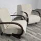 Art Deco Armchairs by Jindřich Halabala, 1950s, Set of 2