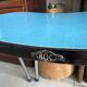Pair of vintage blue Formica chairs