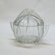 Art deco sugar bowl in molded pressed glass