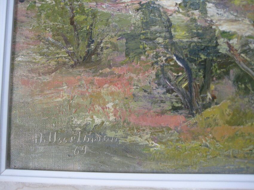 Sillans, 38, old oil on canvas