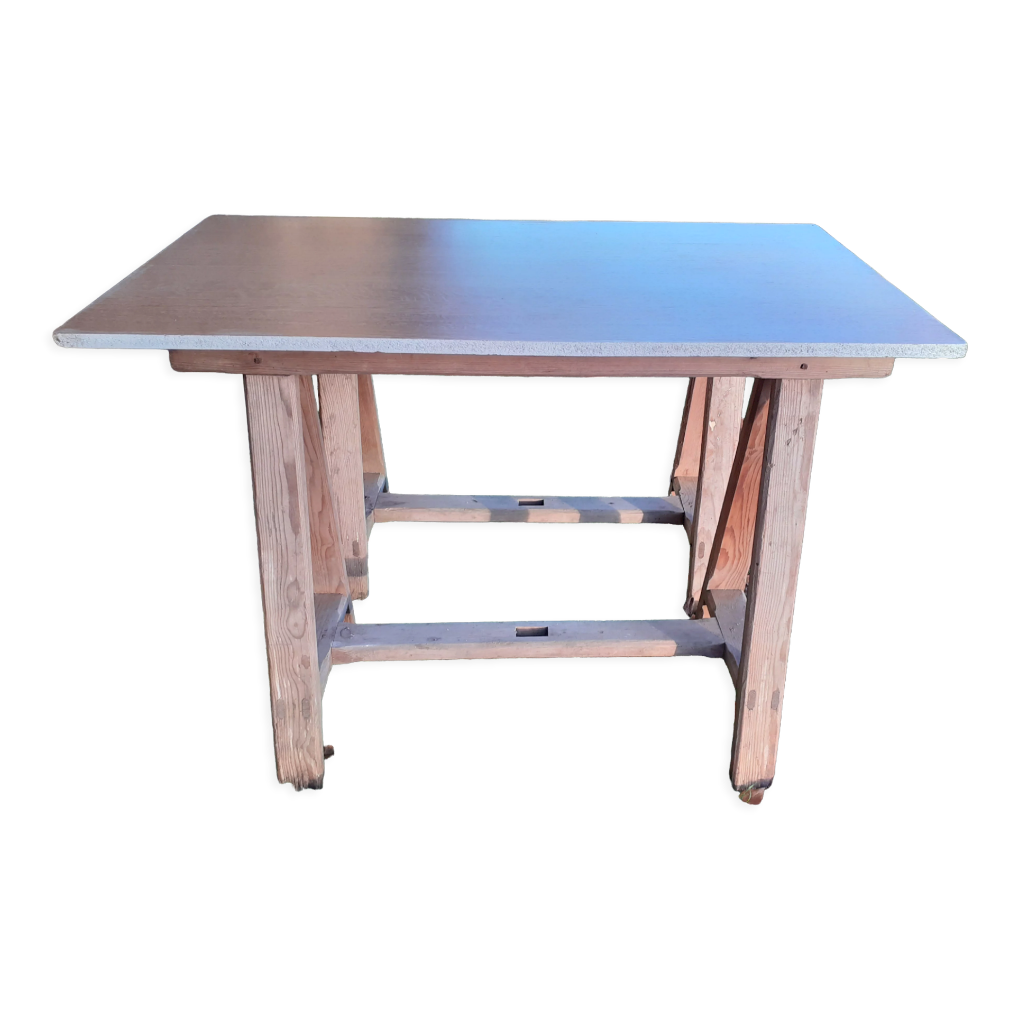 Vintage trestle desk