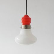 Suspension italienne vintage figurant une ampoule