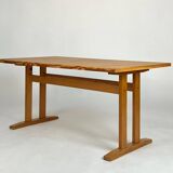Vintage dining table pine AMA 70s shaker table