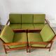 Living room set sofa armchair coffee table Scandinavian design 60s Swedish vintage teak