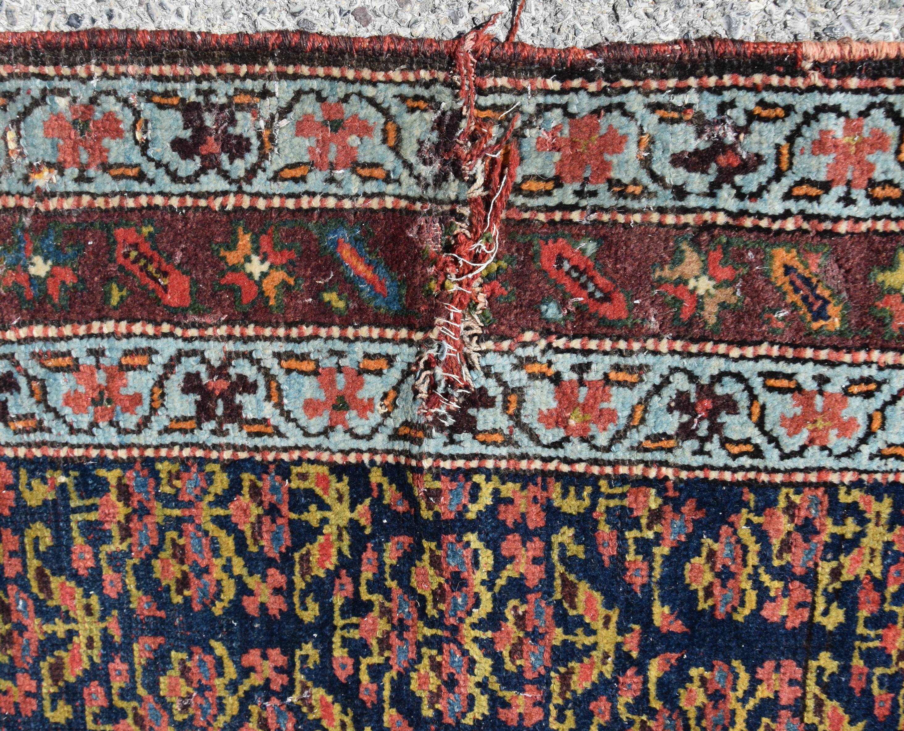 Oriental Malayer Rug Antique 3.28 x 1.20 Metres - Hallway Rug