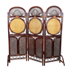 Rattan & wicker folding screen - room divider, 1930’s