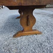Table monastère en chêne massif,  243cm de L