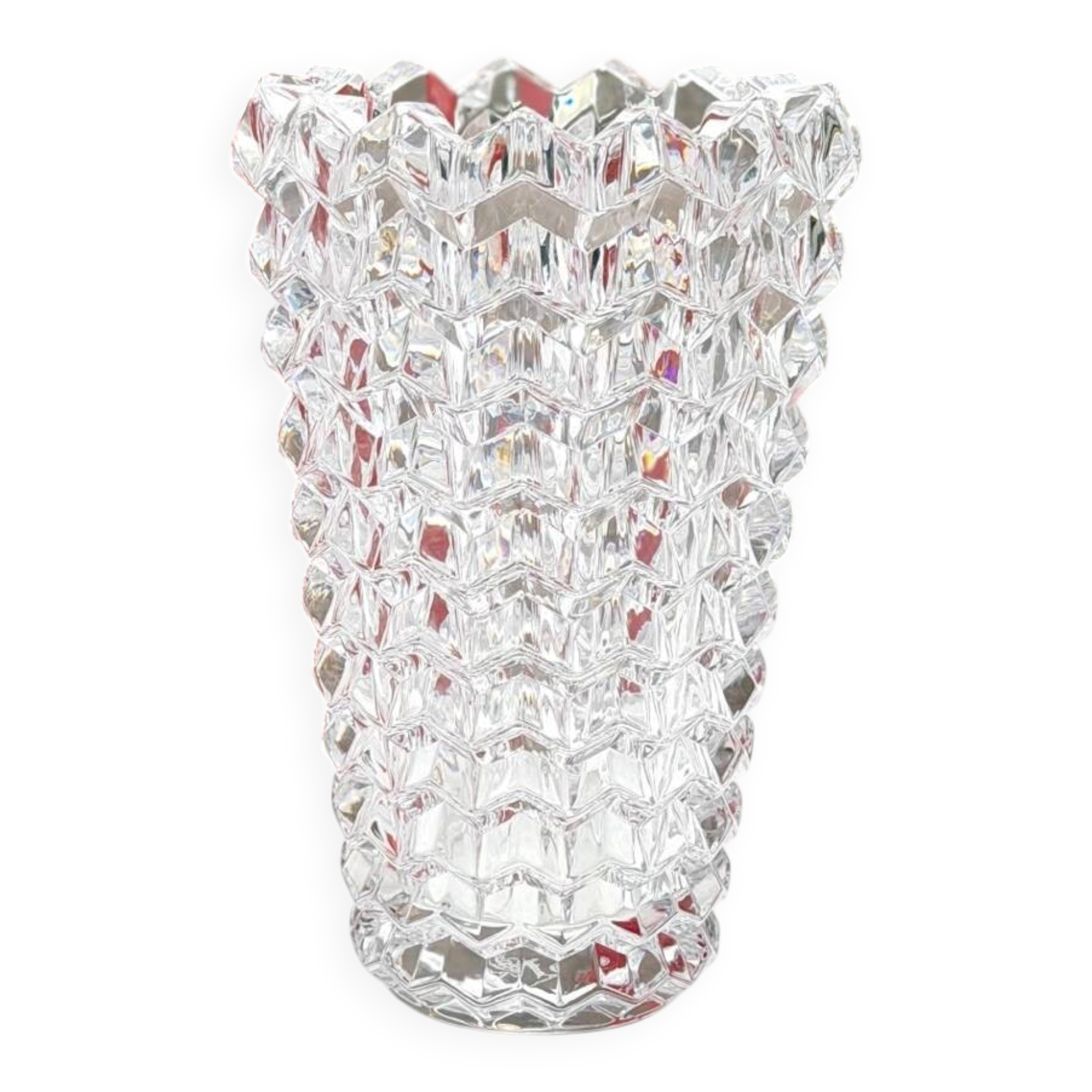 Baccarat Crystal Zig Zag Vase (25cm)