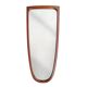 Teak wall mirror, organic shape, Denmark 1960s