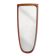 Teak wall mirror, organic shape, Denmark 1960s