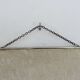 Very old XXL barber mirror with chain, art deco 40s 50s