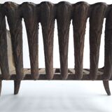 Log gate, fireplace cradle