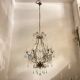 Crystal beaded murano glass chandelier 1960’s