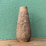 Brutalist terracotta vase