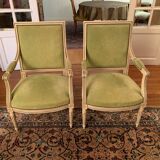Set of 2 Louis XVI style armchairs