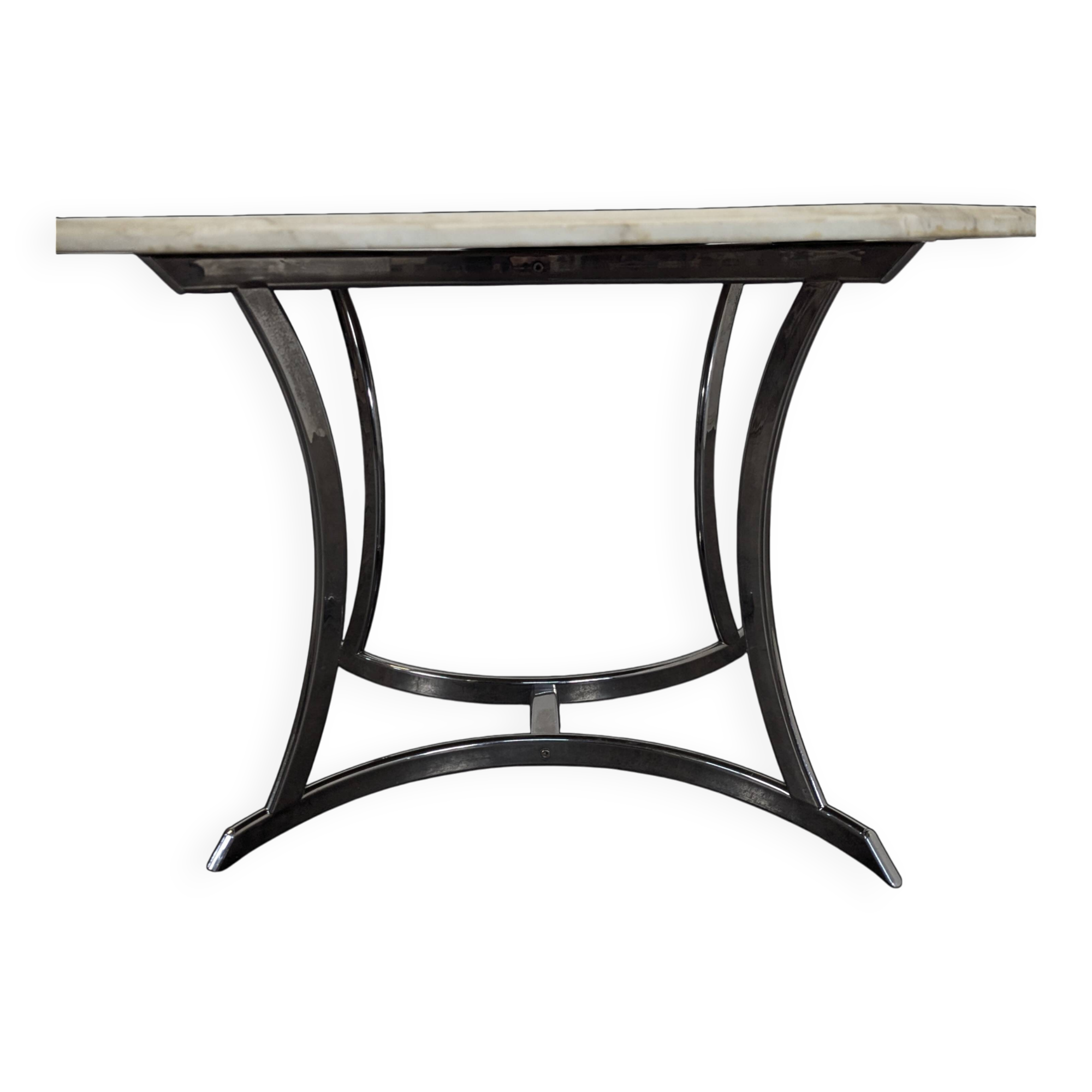 Table à manger octogonale en marbre Roche Bobois