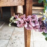 Solid oak farmhouse table 80x185