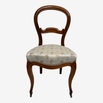 Louis-Philippe upholstered walnut chairs