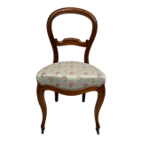 Louis-Philippe upholstered walnut chairs