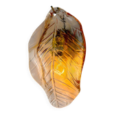 Italian "Leaf" Murano pink glass wall sconce, circa 1970s