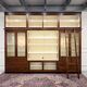 Large Classic English Art Deco Bookcase Library Cabinet