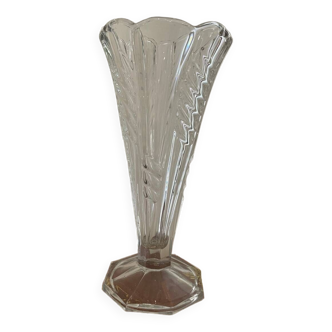 Vase tulipe en verre