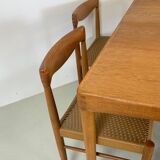 Danish midcentury teak dining set by H. W. Klein for Bramin, 1960s