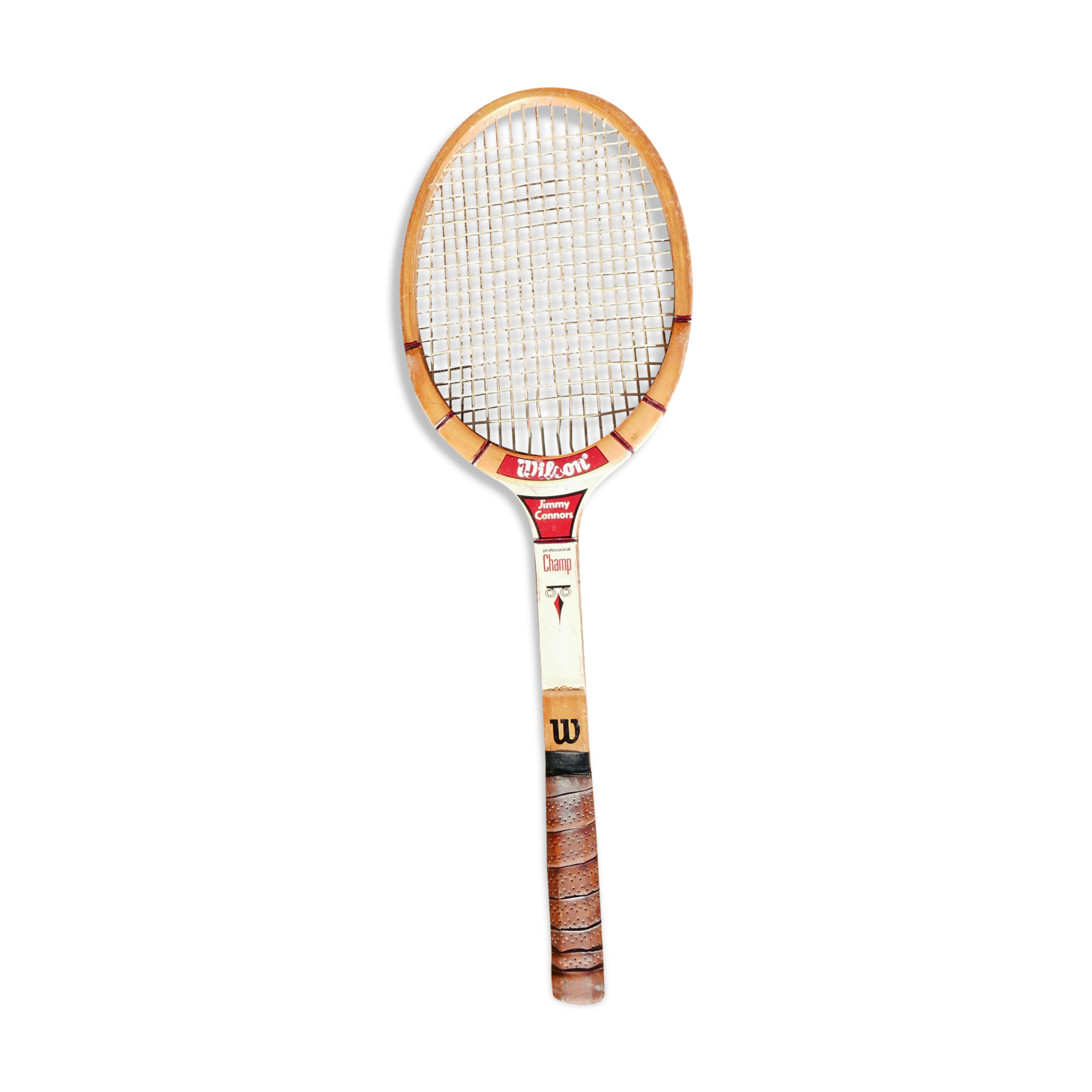 Vintage tennis racket wood Jimmy connors Wilson