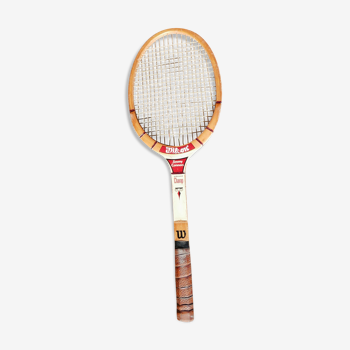 Raquette de tennis vintage bois Jimmy connors Wilson