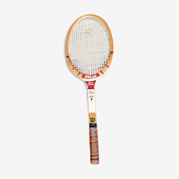Vintage tennis racket wood Jimmy connors Wilson
