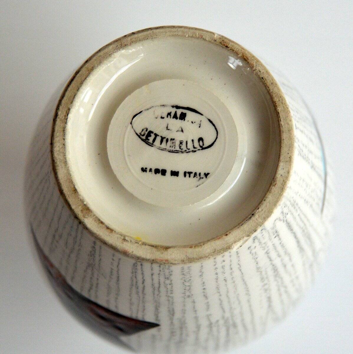 Vase en céramique » La Settimello » Italie vintage 1950s