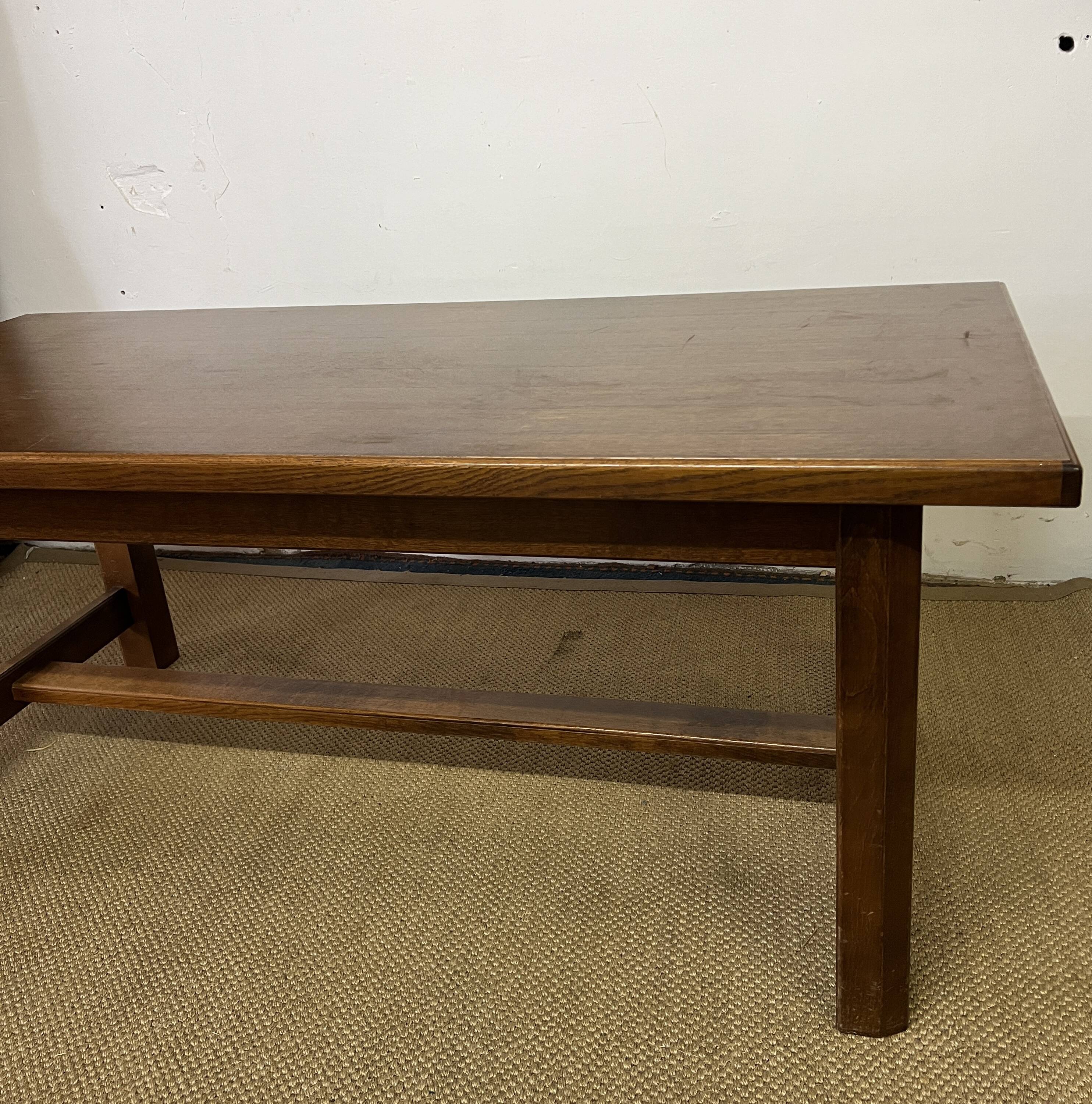 Vintage wooden farmhouse table