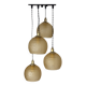 ANTIQUE CASCADE 4-BULB VINTAGE CHANDELIER