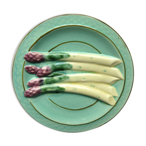 Assiette en barbotine