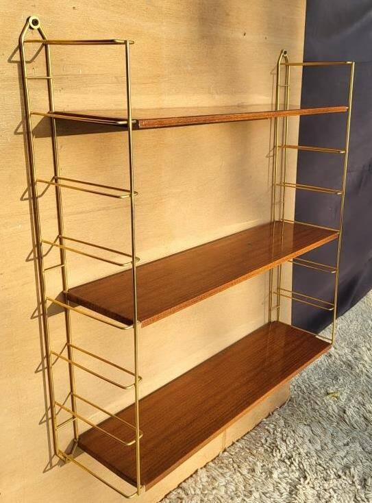 Tomado style string gold metal shelves