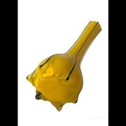 Vase Soliflore Jaune “Tango” — Michaël Powolny pour Loetz — Art Déco