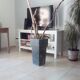 Old zinc vase 70s/80s