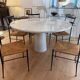Table Eros en Marbre Blanc par Angelo Mangiarotti pour Skipper, 1990s