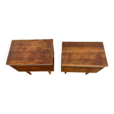 Set of 2 vintage bedside tables / mini cabinets