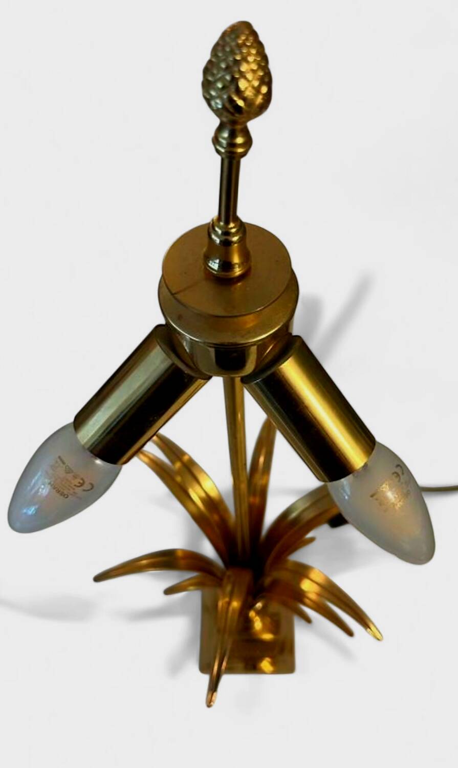 Brass Palm Tree Lamp – Maison Boulanger – 1970s