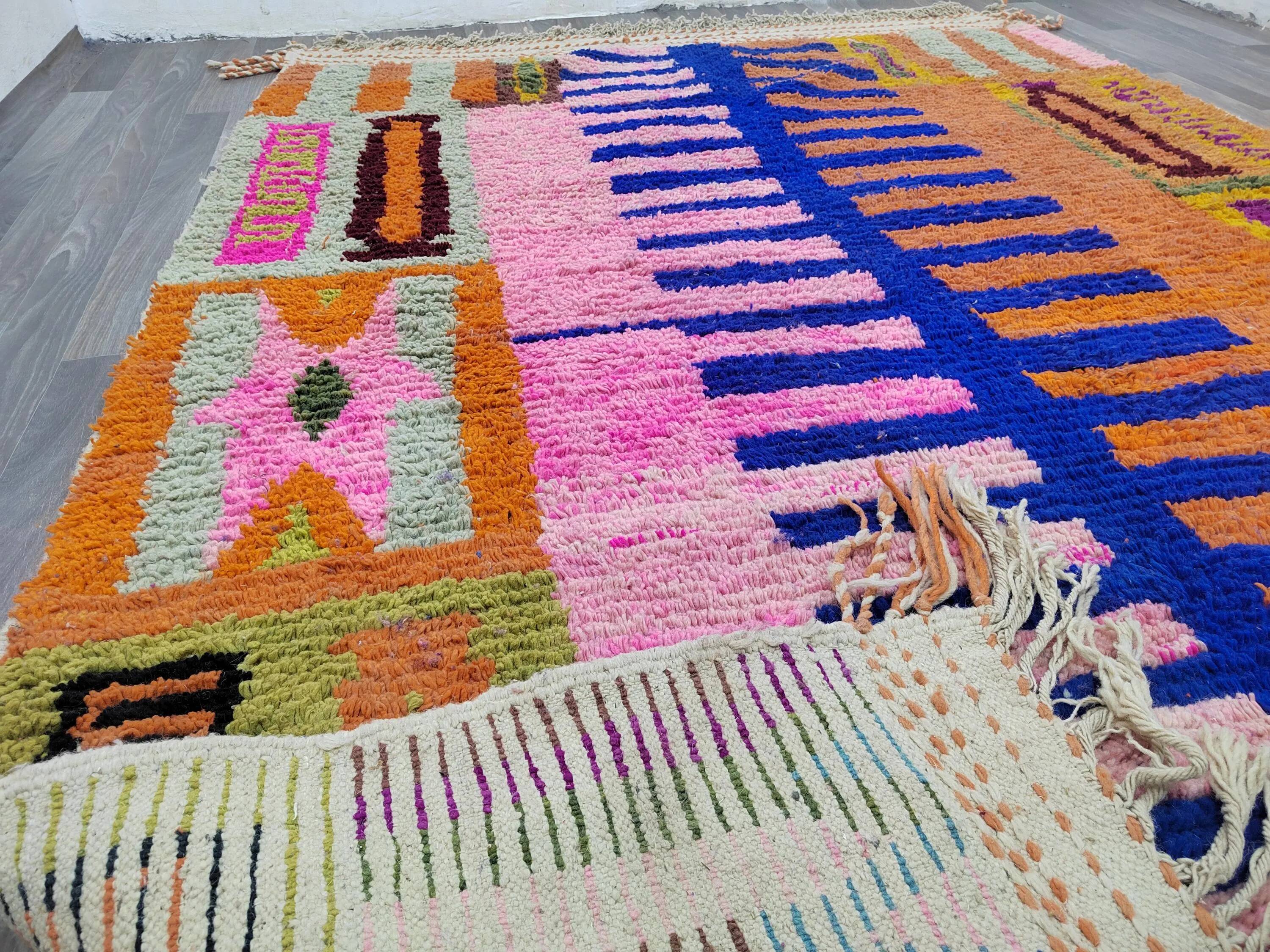 Berber rug in natural wool 2.5 x 1.5 m