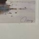 Marine print signed Noury - stranded boats - seaside spirit